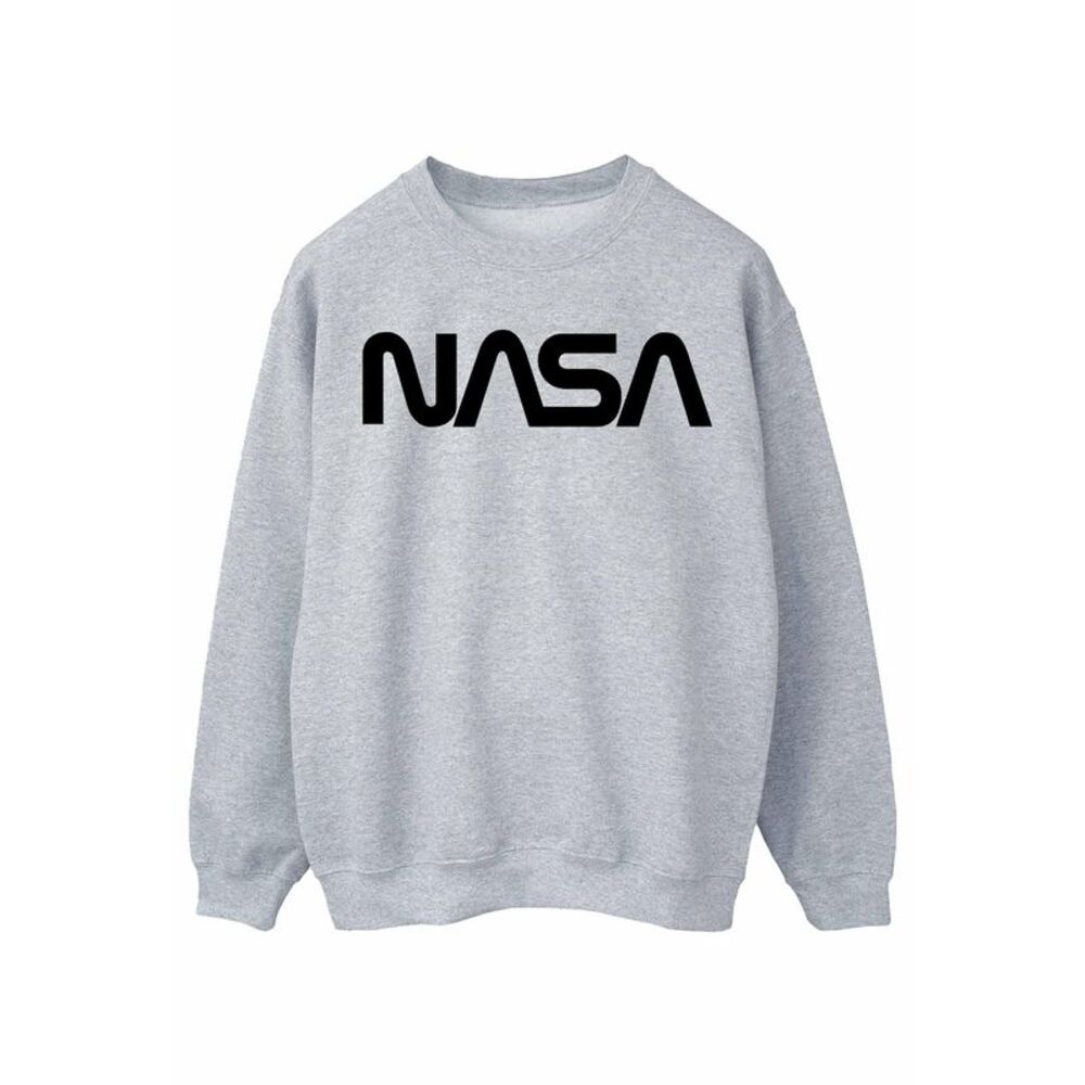NASA Mens Modern Logo Sweatshirt / Sports Grey